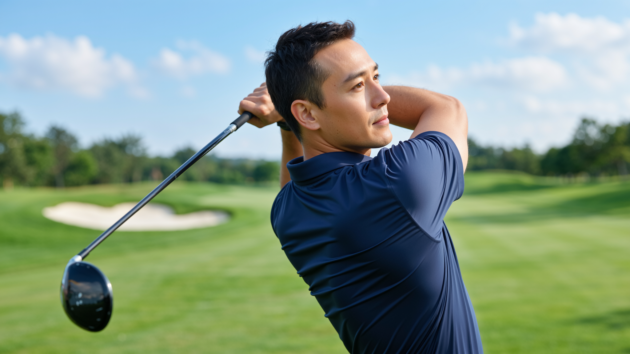 Golfer on the course